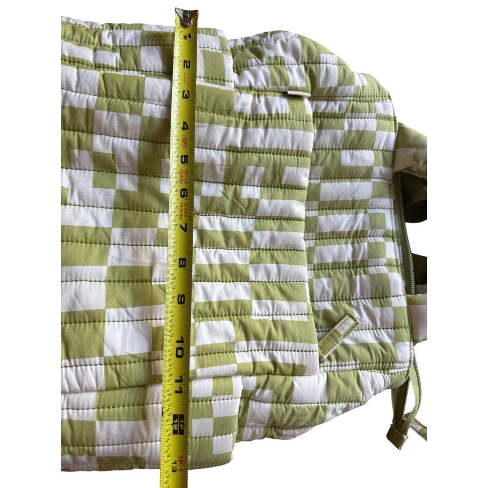 BEIS The Backpack Tote Play Date Green Check Convertible Diaper Bag - Picture 5 of 6